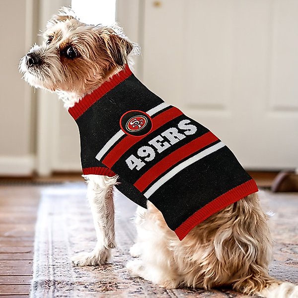 Show full view: Pets First NFL San Francisco 49Ers Dog & Cat Sweater, Large slide 5 of 6
