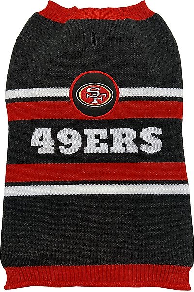 Show full view: Pets First NFL San Francisco 49Ers Dog & Cat Sweater, Small slide 1 of 6