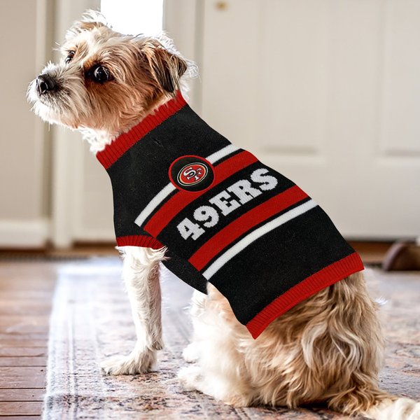 Show full view: Pets First NFL San Francisco 49Ers Dog & Cat Sweater, Small slide 5 of 6