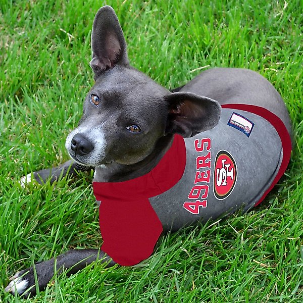 Show full view: Pets First NFL San Francisco 49Ers Hoodie Dog & Cat Tee Shirt, Medium slide 3 of 6