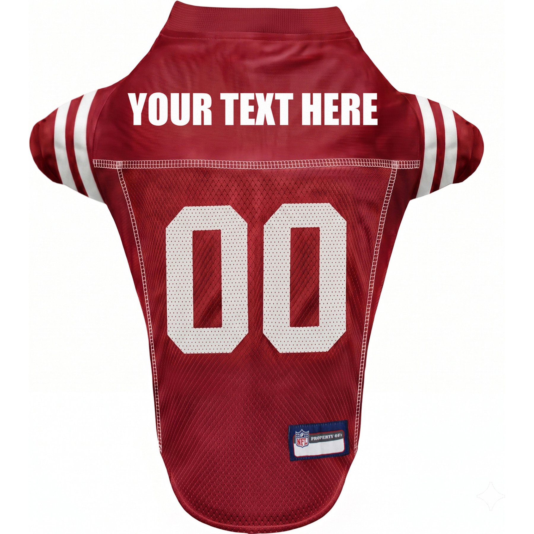 Pets First NFL Personalized Dog Jersey, San Francisco 49ers, Small