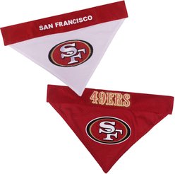 Pets First NFL San Francisco 49Ers Reversible Dog & Cat Bandana, XX-Large