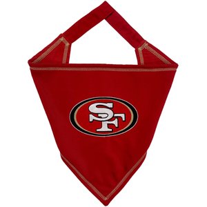 Pets First NFL San Francisco 49Ers Tie Around Dog & Cat Bandana, Large/X-Large