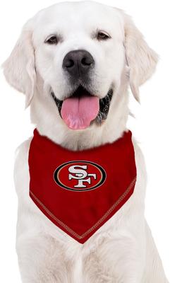 Show full view: Pets First NFL San Francisco 49Ers Tie Around Dog & Cat Bandana, Small/Medium slide 3 of 5