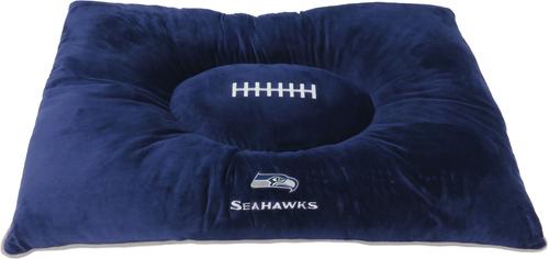 Show full view: Pets First NFL Seattle Seahawks Dog Bed, Multicolor slide 1 of 5