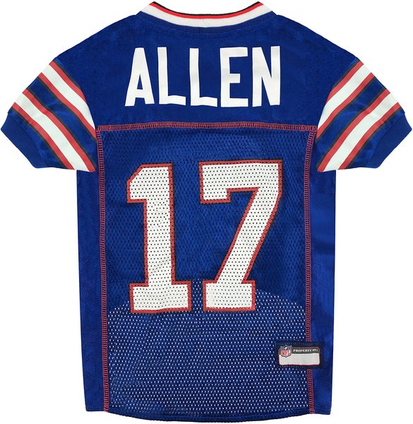 Show full view: Pets First NFLPA Dog & Cat Jersey, Josh Allen, X-Large slide 1 of 5