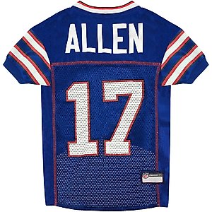 Pets First NFLPA Dog & Cat Jersey, Josh Allen, X-Large