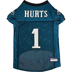 Pets First NFLPA Jalen Hurts Dog & Cat Jersey, Large