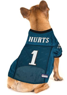 Show full view: Pets First NFLPA Jalen Hurts Dog & Cat Jersey, X-Small slide 4 of 6