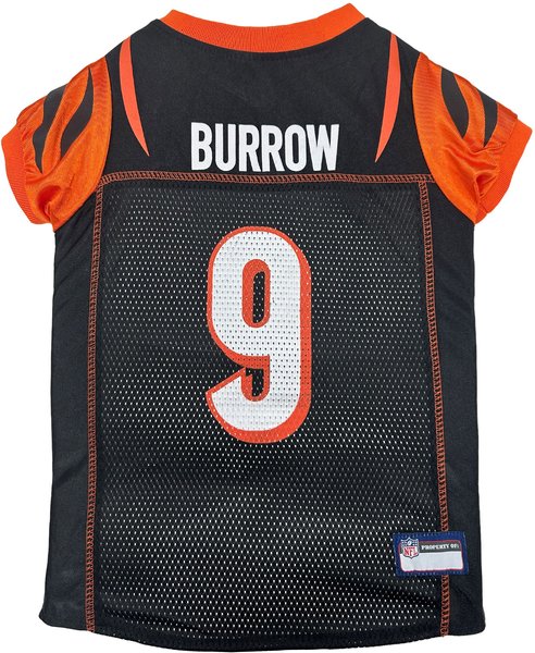 Show full view: Pets First NFLPA Joe Burrow Dog & Cat Jersey, Large slide 1 of 6