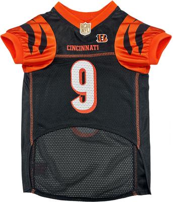Show full view: Pets First NFLPA Joe Burrow Dog & Cat Jersey, Large slide 3 of 7