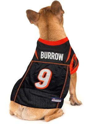 Show full view: Pets First NFLPA Joe Burrow Dog & Cat Jersey, X-Large slide 4 of 6