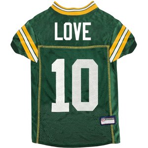 Pets First NFLPA Jordan Love Dog & Cat Jersey, Large