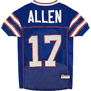 Pets First NFLPA Josh Allen Dog & Cat Jersey, XX-Large
