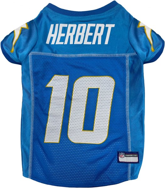 Show full view: Pets First NFLPA Justin Herbert Dog & Cat Jersey, X-Large slide 1 of 6