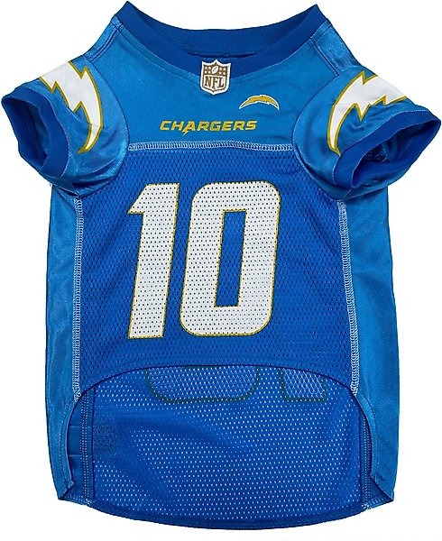 Show full view: Pets First NFLPA Justin Herbert Dog & Cat Jersey, X-Large slide 2 of 6