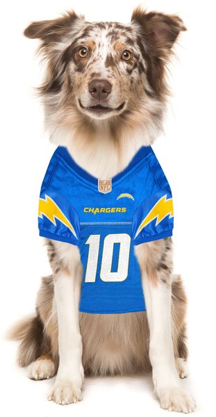 Show full view: Pets First NFLPA Justin Herbert Dog & Cat Jersey, X-Large slide 5 of 6