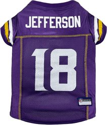 Pets First NFLPA Justin Jefferson Dog & Cat Jersey, Large