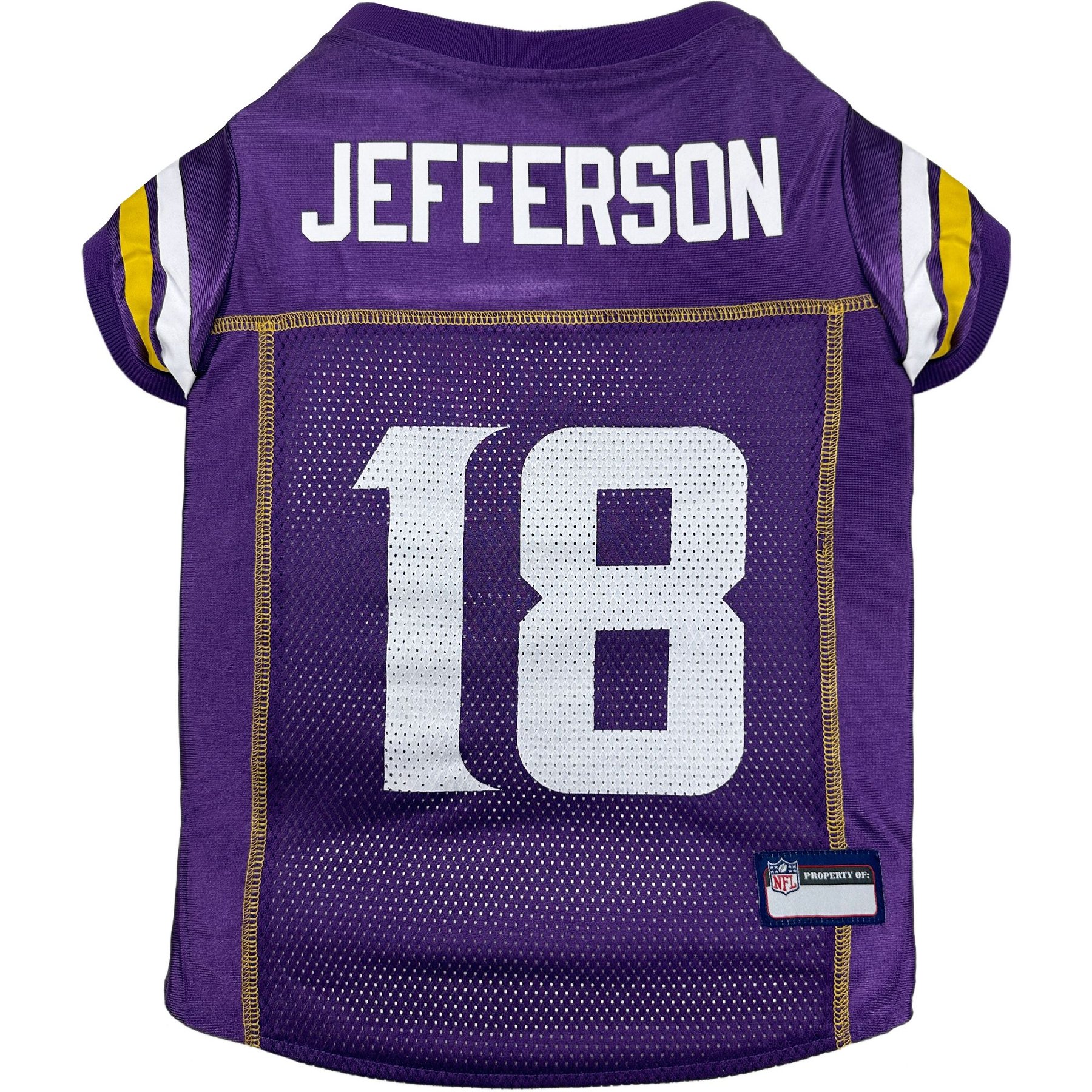Pets First NFLPA Justin Jefferson Dog & Cat Jersey, X-Large