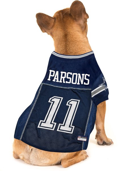 Show full view: Pets First NFLPA Micah Parsons Dog & Cat Jersey, X-Large slide 4 of 5