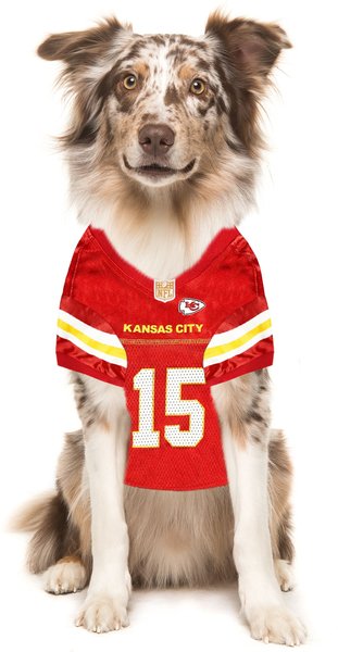 Show full view: Pets First NFLPA Patrick Mahomes Dog & Cat Jersey, XX-Large slide 5 of 5