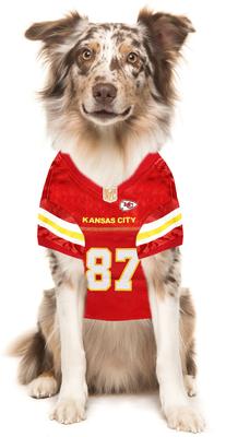 Show full view: Pets First NFLPA Travis Kelce Dog & Cat Jersey, Large slide 5 of 6