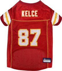 Pets First NFLPA Travis Kelce Dog & Cat Jersey, X-Small