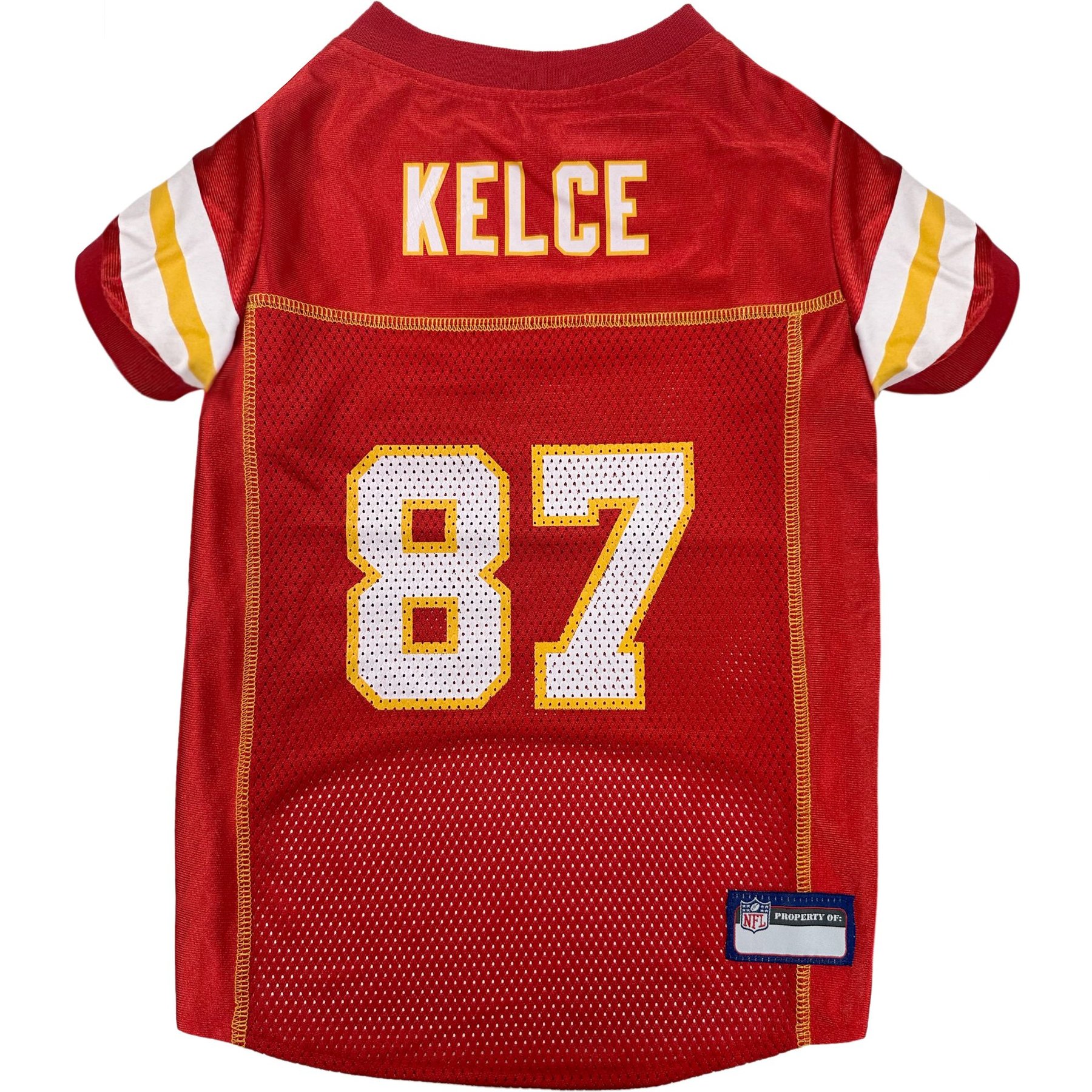 Pets First NFLPA Travis Kelce Dog & Cat Jersey, XX-Large