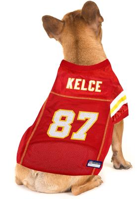 Show full view: Pets First NFLPA Travis Kelce Dog & Cat Jersey, XX-Large slide 4 of 6