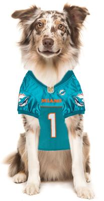 Show full view: Pets First NFLPA Tua Tagovailoa Dog & Cat Jersey, Small slide 5 of 5