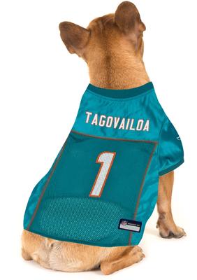 Show full view: Pets First NFLPA Tua Tagovailoa Dog & Cat Jersey, XX-Large slide 4 of 5