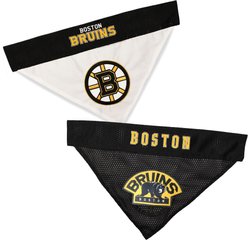Pets First NHL Boston Bruins Reversible Dog & Cat Bandana, Large/X-Large slide 1 of 5