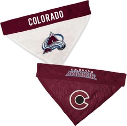 Pets First NHL Colorado Avalanche Reversible Dog & Cat Bandana, Small/Medium