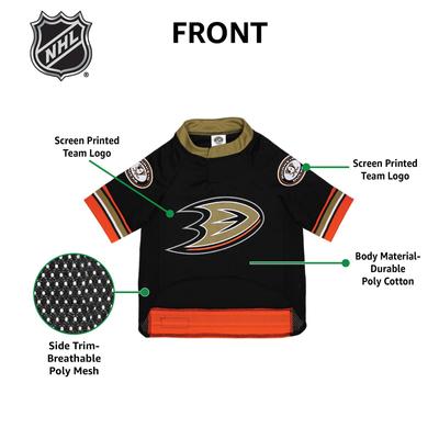 Show full view: Pets First NHL Dog & Cat Jersey, Anaheim Ducks, Medium slide 6 of 7