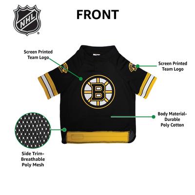 Show full view: Pets First NHL Dog & Cat Jersey, Boston Bruins, Medium slide 6 of 8