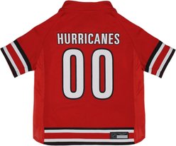 Pets First NHL Dog & Cat Jersey, Carolina Hurricanes, Small