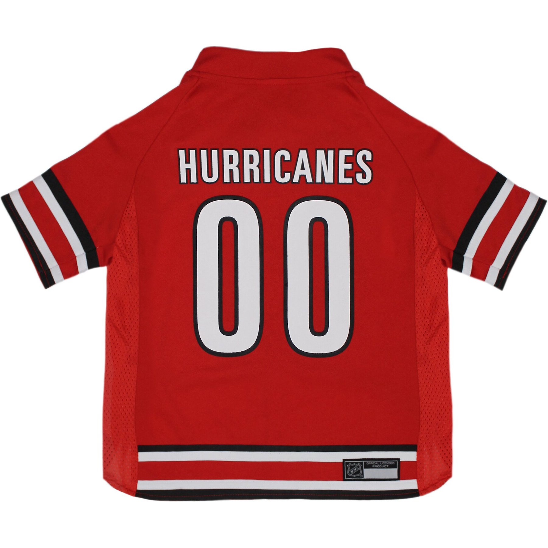 Pets First NHL Dog & Cat Jersey, Carolina Hurricanes, Small