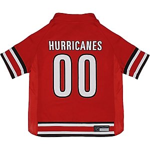 Pets First NHL Dog & Cat Jersey, Carolina Hurricanes, X-Large