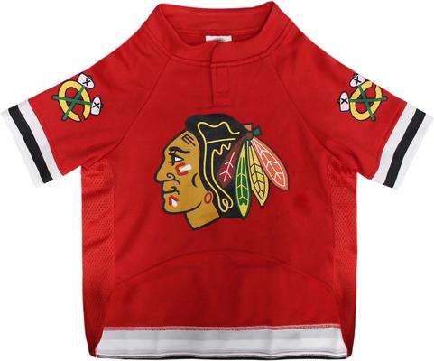 Show full view: Pets First NHL Dog & Cat Jersey, Chicago Blackhawks, Large slide 3 of 7