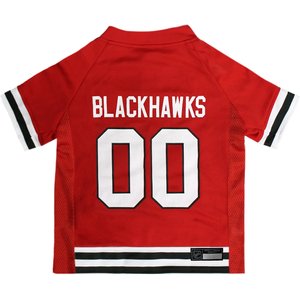 Pets First NHL Dog & Cat Jersey, Chicago Blackhawks, XX-Large