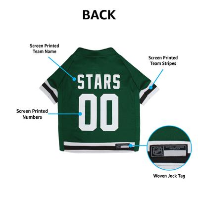 Show full view: Pets First NHL Dog & Cat Jersey, Dallas Stars, Medium slide 5 of 7