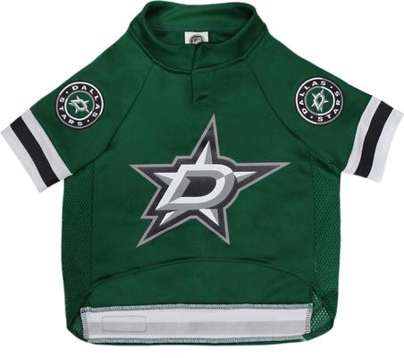 Show full view: Pets First NHL Dog & Cat Jersey, Dallas Stars, X-Small slide 3 of 8