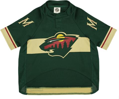 Show full view: Pets First NHL Dog & Cat Jersey, Minnesota Wild, XX-Large slide 3 of 8