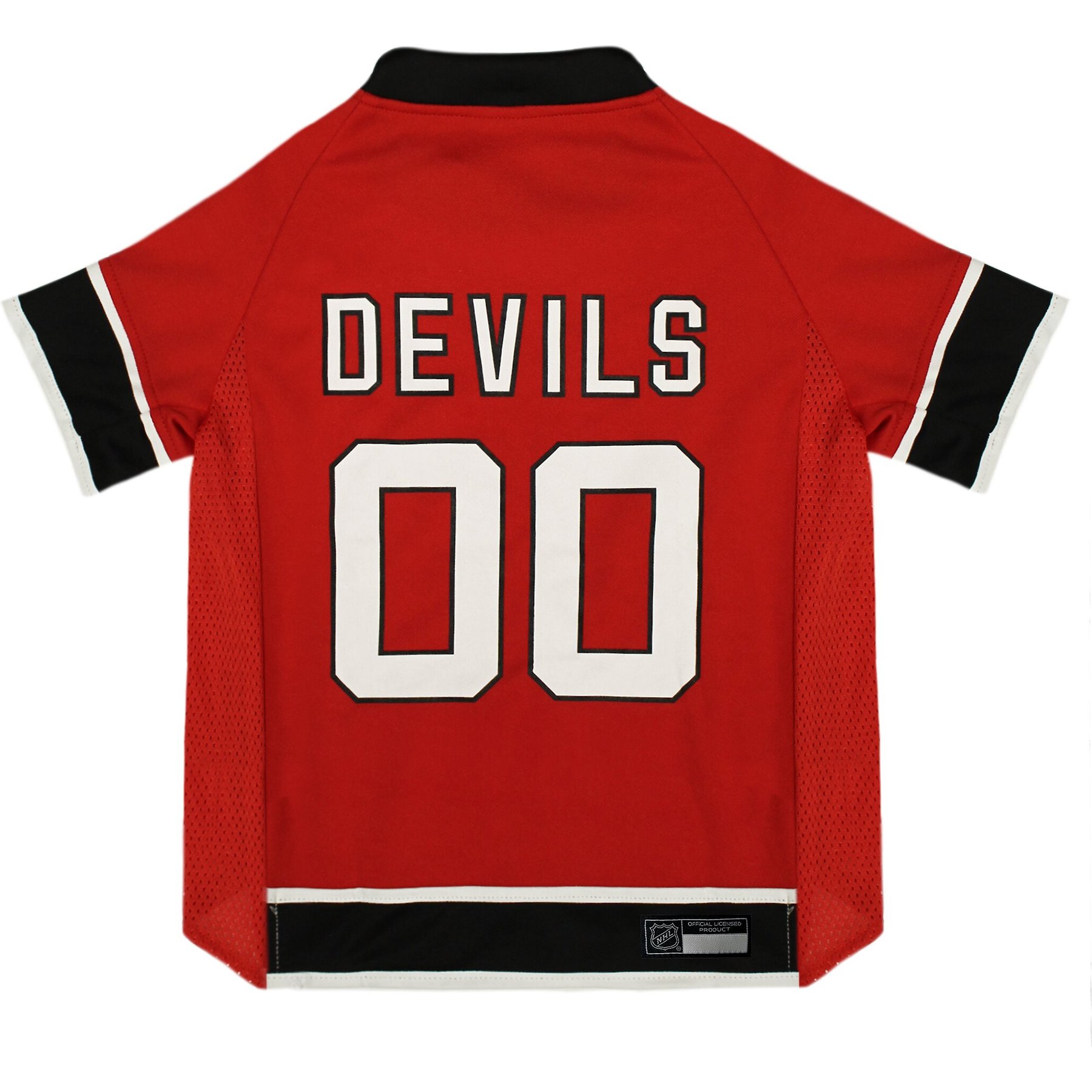 Pets First NHL Dog & Cat Jersey, New Jersey Devils, Large