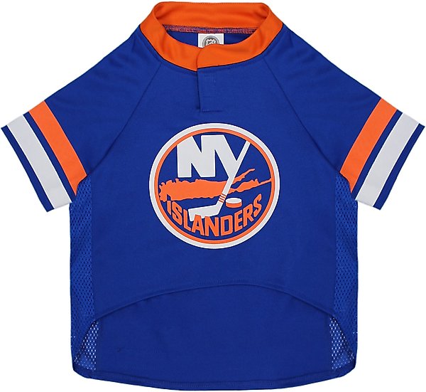 Show full view: Pets First NHL Dog & Cat Jersey, New York Islanders, X-Large slide 2 of 7