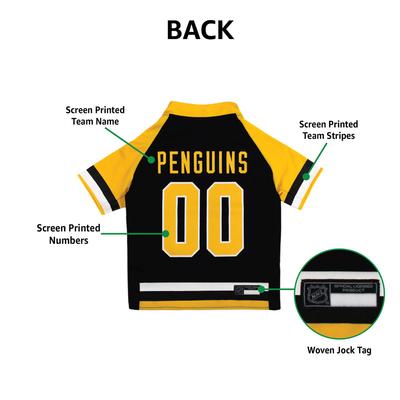 Show full view: Pets First NHL Dog & Cat Jersey, Pittsburgh Penguins, X-Large slide 6 of 8