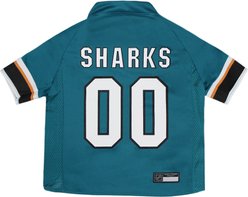 Pets First NHL Dog & Cat Jersey, San Jose Sharks, Large slide 1 of 6