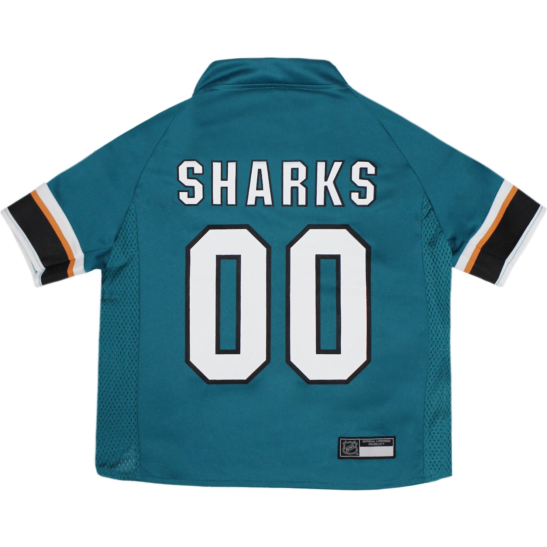 Pets First NHL Dog & Cat Jersey, San Jose Sharks, X-Large