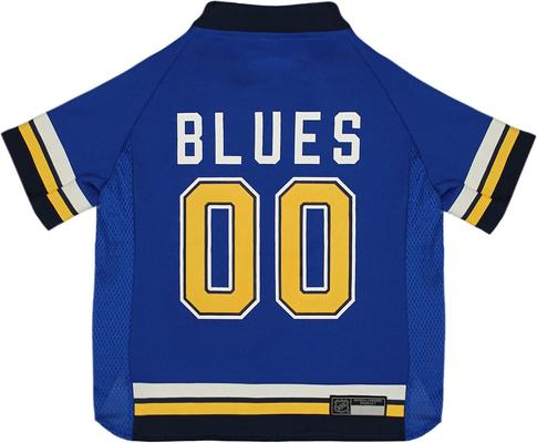 Show full view: Pets First NHL Dog & Cat Jersey, St. Louis Blues, Small slide 7 of 8