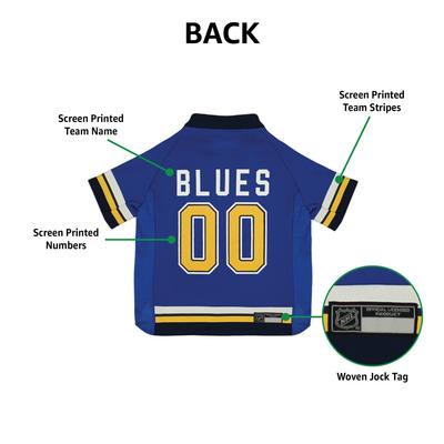 Show full view: Pets First NHL Dog & Cat Jersey, St. Louis Blues, Small slide 4 of 8